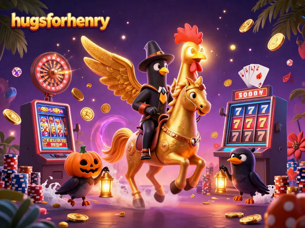 Experience thrilling gameplay with hugsforhenry at a vibrant casino scene.