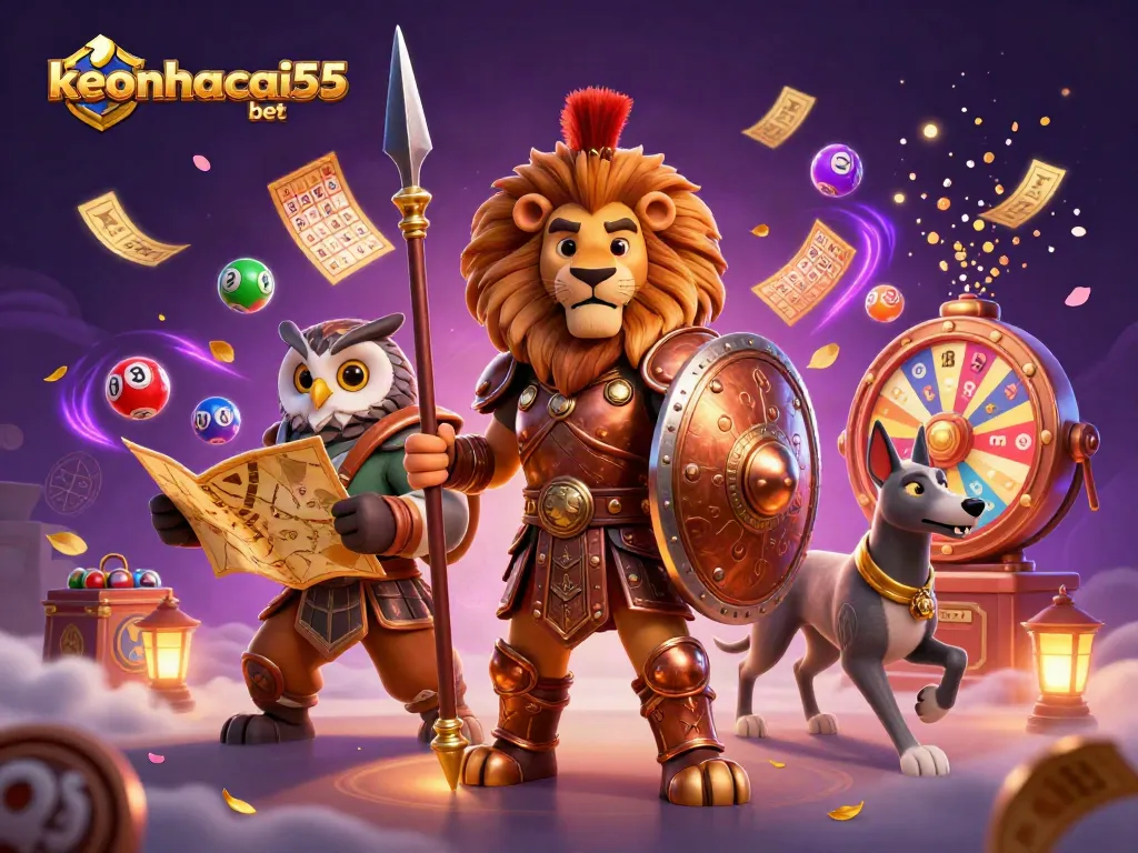 Engage with keonhacai55 bet's vibrant lottery experience featuring thrilling game elements and dynamic action.