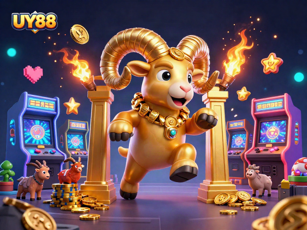 Experience UY88 in action with a vibrant scene filled with gaming excitement and dynamic casino elements.