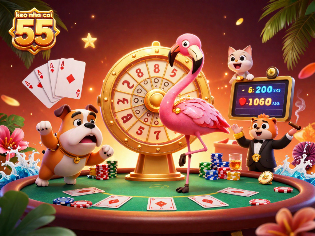 Spin the giant prize wheel with keo nha cai 55 for thrilling poker adventures and vibrant casino excitement.
