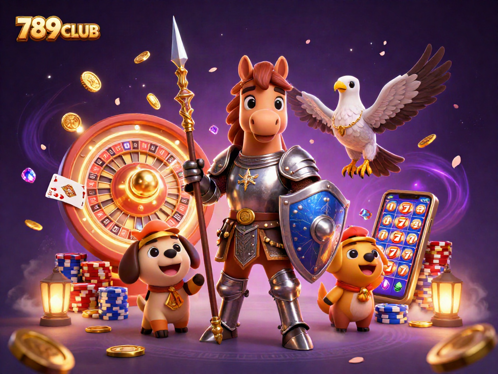 Win big at 789CLUB with exciting 3D casino adventures featuring knights and treasures.