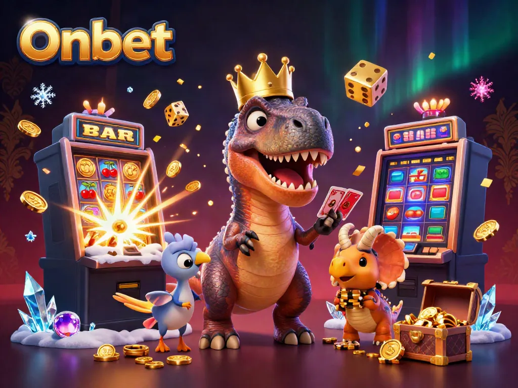 Engage with Onbet's vibrant casino experience featuring dynamic characters and exciting game elements.