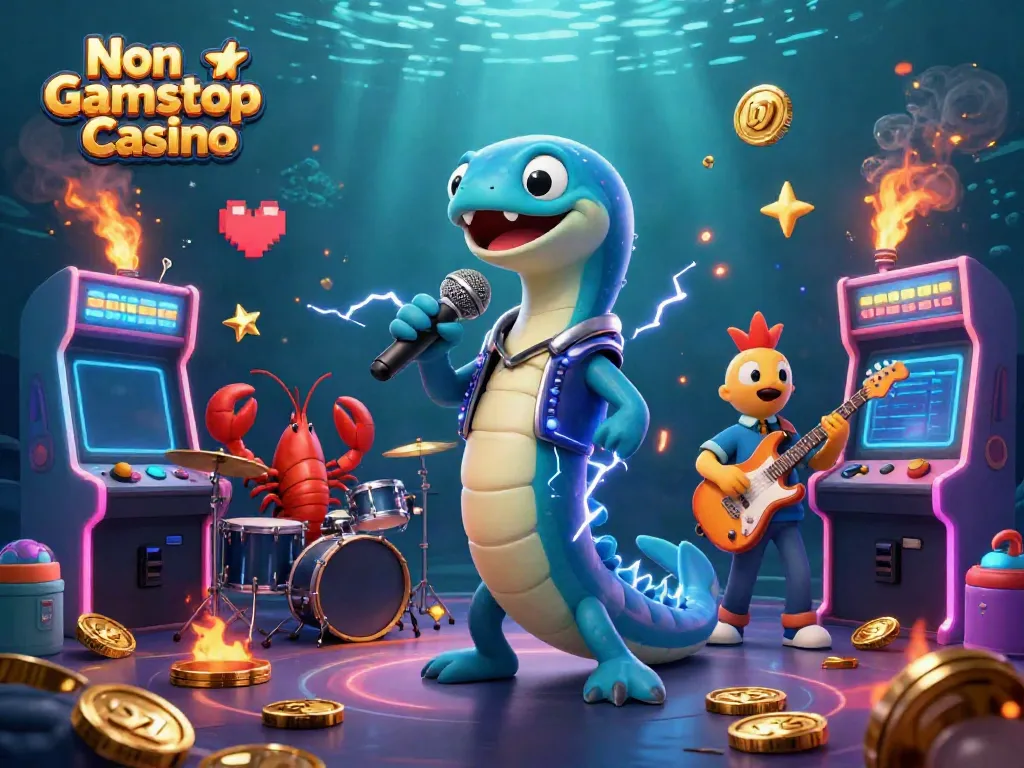Experience high-energy entertainment at a Non Gamstop Casino with vibrant gaming elements.