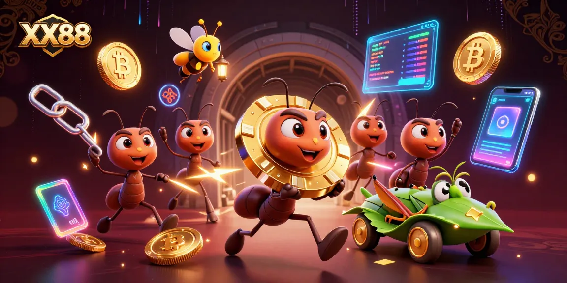 XX88 players seize the golden poker chip in a thrilling heist with captivating casino elements.