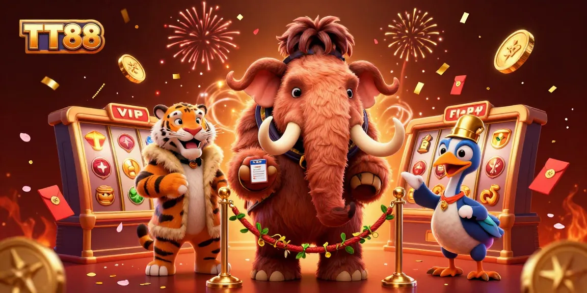 Experience thrilling gameplay at TT88 with iconic characters and vibrant casino elements.