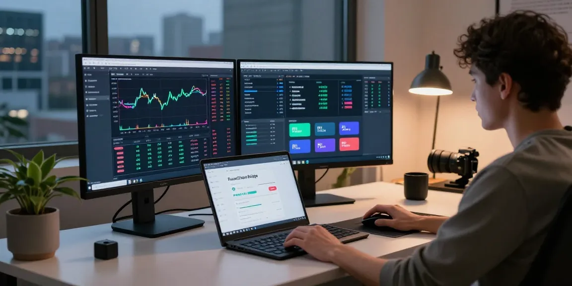 Efficient setup for using the PulseChain Bridge with cryptocurrency trading tools and monitors.