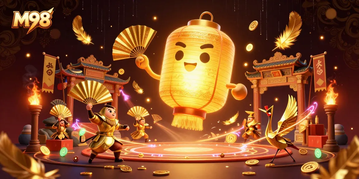 Experience thrilling gameplay at M98’s night market casino with golden lantern spirit and warriors.